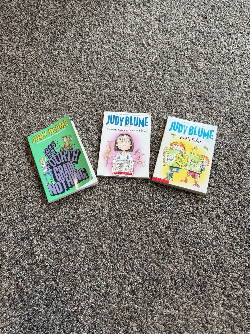 Judy Blume Children's Book Set - Green, White & Yellow Covers